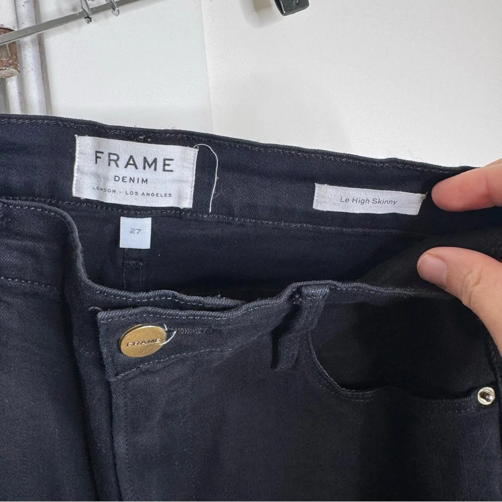 Frame Black Le High Skinny Jeans - Picture 5 of 7